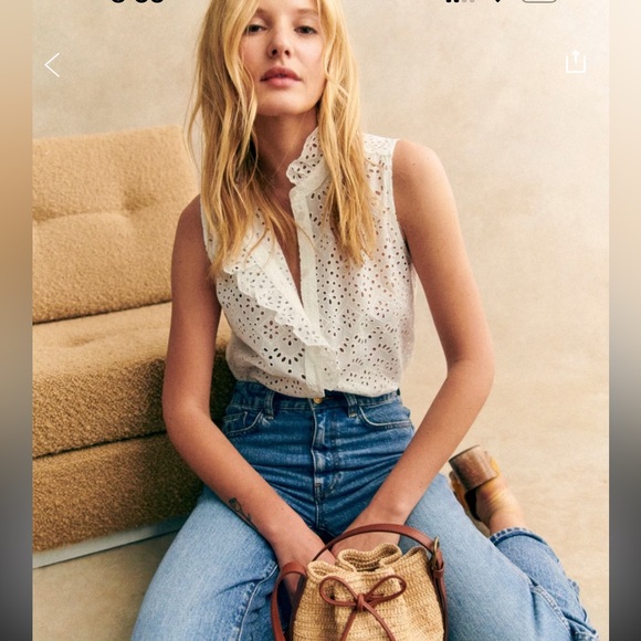 Sezane Celinda shirt (size 34) - Picture 3 of 9